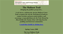 Desktop Screenshot of maliseettrail.com